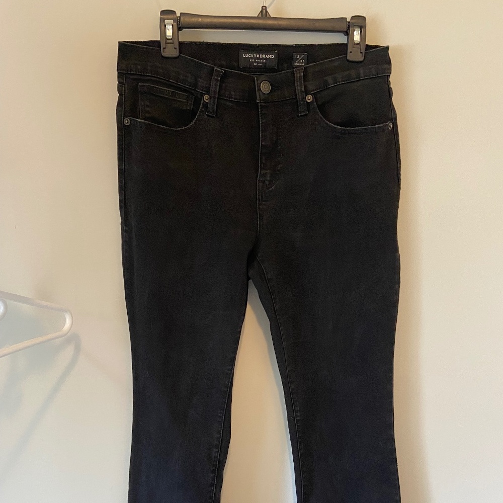 Lucky Brand Black Jeans-Bootcut-size 12/31